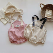 2025秋新作　ベビー服　サロペット　ロンパース　新生児　可愛い　おしゃれ　男女兼用　子供服　2色