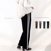 【2025新作】ベロア　サイドライン　ストレートパンツ(32990)