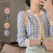 ニット カーディガン レディース ショート丈 短め トップス アウター セーター 秋冬 羽織り 前開き