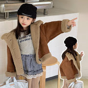 2025秋冬※SHENJ☆女の子 ボア中綿コート 韓国風 冬用 あったかアウター