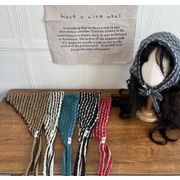 マフラー  スカーフ  肩掛け ストール 毛糸 防寒 頭巾