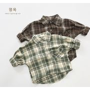 2025秋新品 い韓国風子供服  ワイシャツ ベビー服 キッズ 長袖 トップス80-130cm 2色
