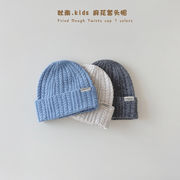 「2025」子供用★帽子★暖かい★キッズ★ニット★耳カバー★7色