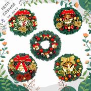 クリスマスリース ハンキング ドア飾り 玄関飾り 立体的 オーナメント 装飾 ディスプレイ インテリア