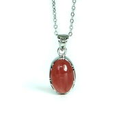 ロードクロサイト インカローズ ハイクオリティー シルバー プチペンダント