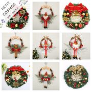 クリスマスリース ハンキング ドア飾り 玄関飾り 立体的 オーナメント 装飾 ディスプレイ インテリア