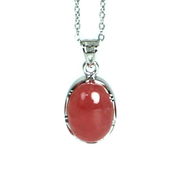 ロードクロサイト インカローズ ハイクオリティー シルバー プチペンダント