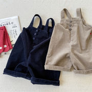 2025秋新作　子供服　コーデュロイ　オーバーオール　おしゃれ　可愛い　ゆったり　ズボン　男女兼用　2色