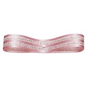 【2025年AW新作】ラメストライプ１５ｍｍ ２０サクラピンク　14.5ｍ RT041741-020