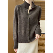 初回送料無料　ニットセータータートルネック長袖カーディガン　レディースファッション人気トレンド