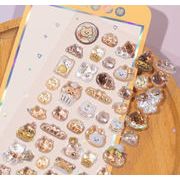 文房具 手帳素材　手芸DIY 手帳シール ステッカー　3Dシール　装飾シール