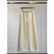 引きひも調整可能！ スウェードカットの裏起毛トラウザーズ