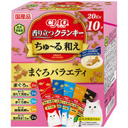 [いなばペットフード]CIAO香り立つクランキーちゅーる和えまぐろバラエティ20g×10袋