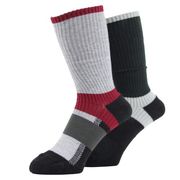 ASHITOMO WORKING SOCKS ズレ対策ソックス 先丸クルー25-27cm2足組カラー SWZC-C12