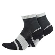 ASHITOMO WORKING SOCKS 破れ対策ソックス ５本指ショート25-27cm2足組ダーク SWYS-D52