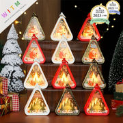 Christmas限定 LEDライト ランプ サンタ 雪だるま クリスマス飾り 卓上 室内 店舗 装飾