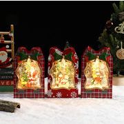 2025秋冬新作 クリスマスハウス  ライト付き クリスマスオブジェ クリスマス雑貨 家 置き物