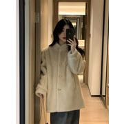 今季マストバイ 　おしゃれ　厚手 長袖  アンビエンス  デザイン感   韓国風  フリースコート