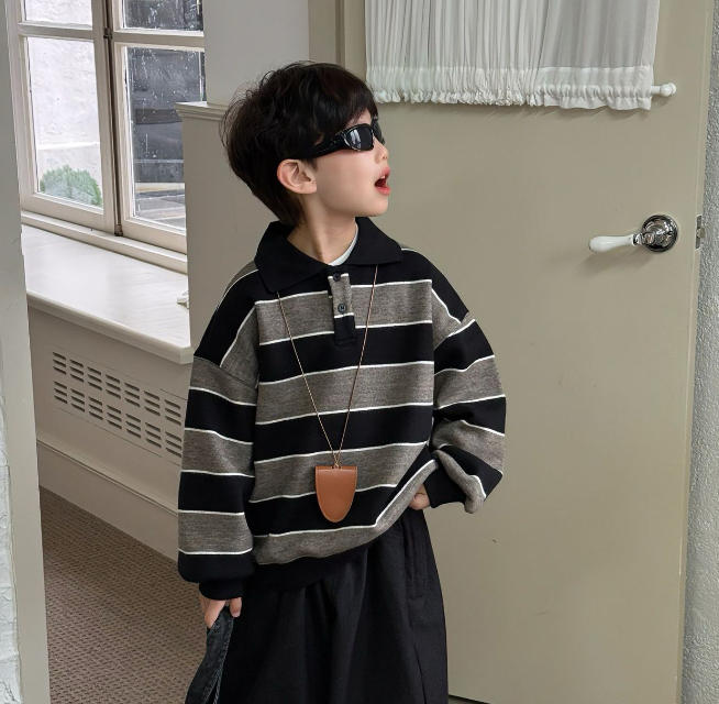 秋冬新作★韓国子供服★キッズ服★子供用 長袖 Tシャツ 男の子★トップス★インナー★スウェット