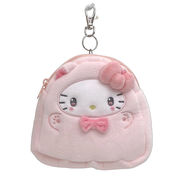 サンリオ ダイカット リール パスケース ねこねこおばけ ハローキティ ピンク【小ロット販売】