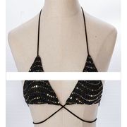 ヒップホップチョッキ ダンスウェア ステージ HIPHOP 舞台衣装 ホルターストラップチョッキ ブラジャー