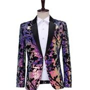 メンズフォーマル スパンコールジャケット パーティージャケット 結婚式ジャケット ビジネスジャケット