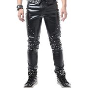 バー DJ 演出服 柳釘 ロック コンサート ハレンパンツ ヘアメイクパンツ 演出パンツ ステージパンツ