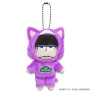 【キーホルダー】おそ松さん アニマルコス松 お着替えマスコット 一松 ネコ