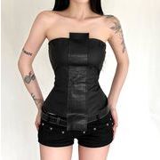 秋冬トップス ベスト ベアトップ ジレ スリム 下着