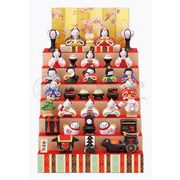 【ご紹介します！やきものの街、瀬戸市発祥！薬師窯のお雛様！】錦彩花かざり雛(七段飾り)
