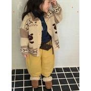 2025新登場　キッズ服　子供服トップス　ニットカーディガン　90-150CM