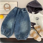 2025冬新作 子供服 保温 防寒パンツ ジーンズ 裏ボア キッズ服 ズボン 裏ボア  裏起毛 80-130cm