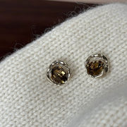 ストーンピアス　アクセサリー　デザイン　シルバー925ポスト　韓国ファッション