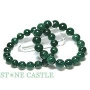 ☆高品質☆【ブレスレット】グリーンストロベリークォーツ (2A) (約11～11.5mm)