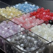 猫の目模様/8ｍｍビーズ/高純度樹脂/和色/デコパーツ/推しグッズ/秋冬アクセサリー/最安値＆当日出荷