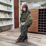 2025年新作 韓国風 厚着ジャケット 子供服 男女兼用  2色