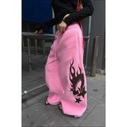 【予約226873】大きいサイズ秋冬 韓国 カレッジ風 新しいデザイン カジュアル パンツ S ~3L