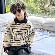 キッズニット　子供服　男の子セーター　ポロシャツ　大人気韓国風LF