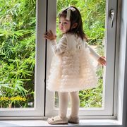 2025秋冬※ワンピース 長袖 ティアード ふんわり ワンピース  ベビー 女の子