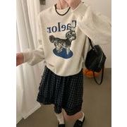 今季マストバイ   気質  可愛い  スウェット  クルーネック  プルオーバー  パーカー