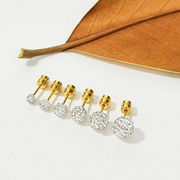 サージカルステンレスジルコニアピアス　アクセサリー　INS　金属アレルギー対応