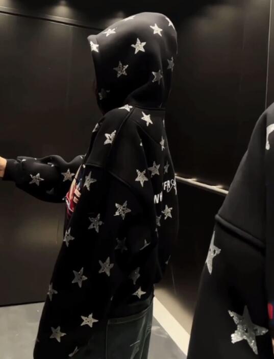 トップス トレーナー スウェット ガールズ フード付き プリント