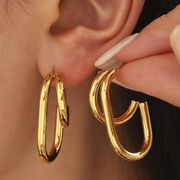 レディース 幾何ピアス ステンレス製 アクセサリー  イヤリング 金属アレルギー対応★超新作 2026年1月