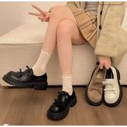 秋冬シューズ  パンプス ローファー 厚底 フェイクレザー メアリージェーン  お出かけ