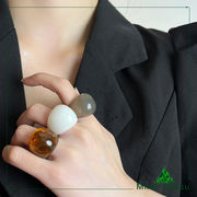 ins 指輪 リング 樹脂 高級感 レディース 個性 ファッション