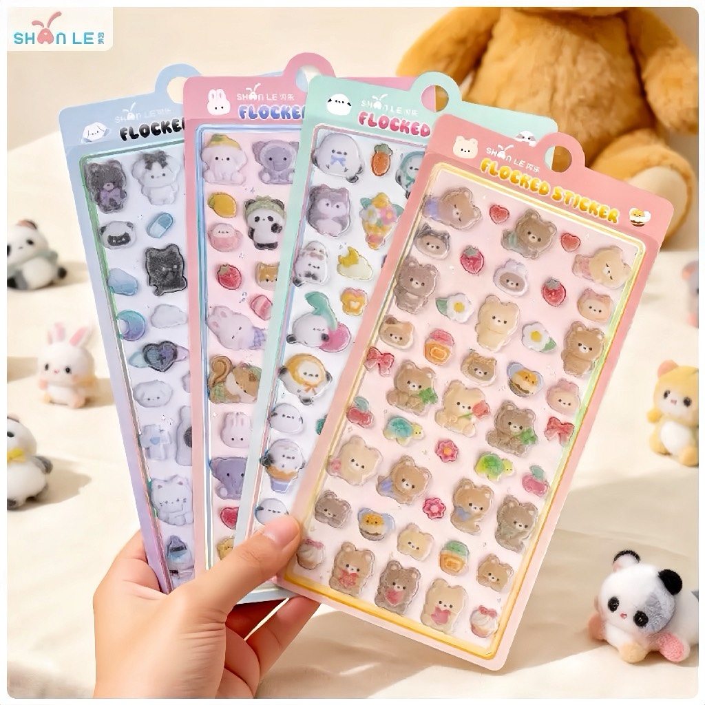 3Dステッカー 手作りDIY 子供おもちゃ  立体ステッカー 粘着シールLF