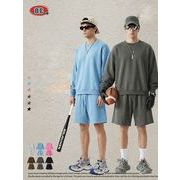 メンズ 裏起毛 トレーナー 男女兼用 ジョガーパンツ ボトムス セットアップ 秋冬 2026新作★全6色