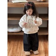 INS新款  カジュアルキッズ服 ベビー服  長袖スウェット +ズボン  セットアップ  分ける販売  73-110cm