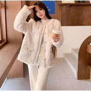 2026新作 韓国風 レディース服 ラムウール フリース アウター