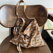 トートバッグ　エコバッグ　花柄　韓国ファッション